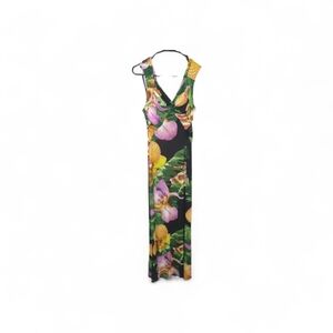Elfe Maxi Dress With Vibrant Colors And Strechty material, Size Small
